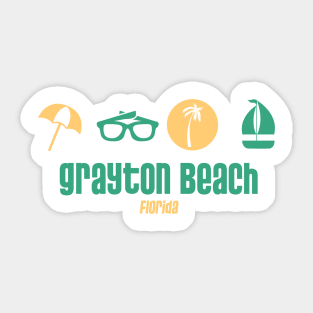 Grayton Beach - Walton County, Florida - Best Beach in the World Sticker